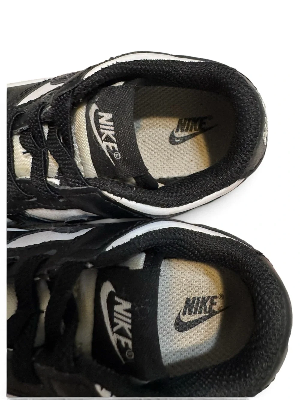 Nike Dunk Low Toddler Panda Dunks Black and White Low-Top Sneakers 6C CW1589-100